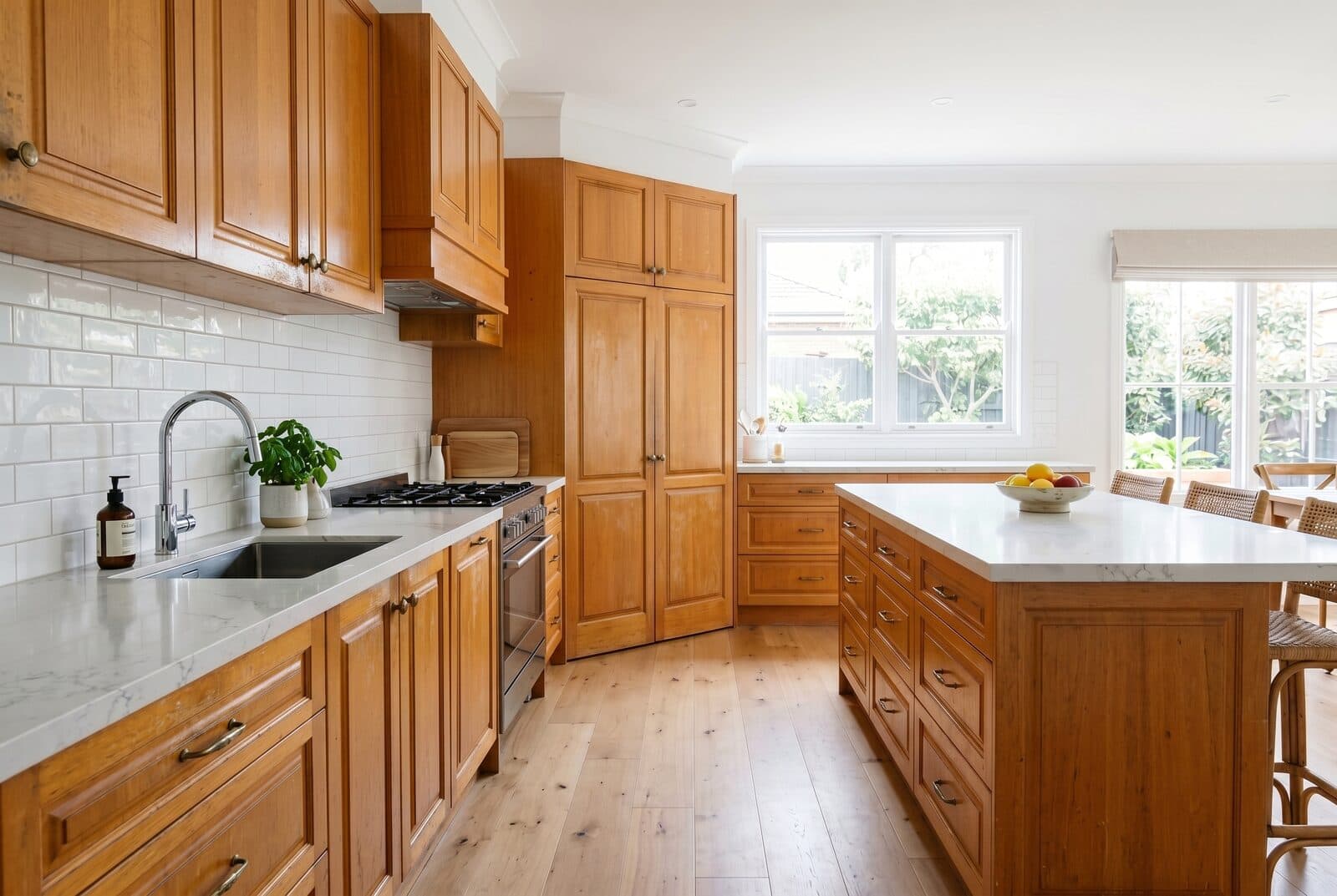 Cabinet refinishing, before ProFlow Painting
